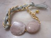 Pulseiras Pedras e Corda