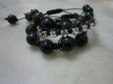 Pulseria Shambala Preta conjunto